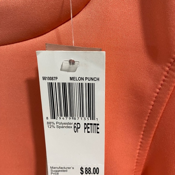 Philosophy Melon Punch Structured Scuba Dress Size 6P - Picture 4 of 8